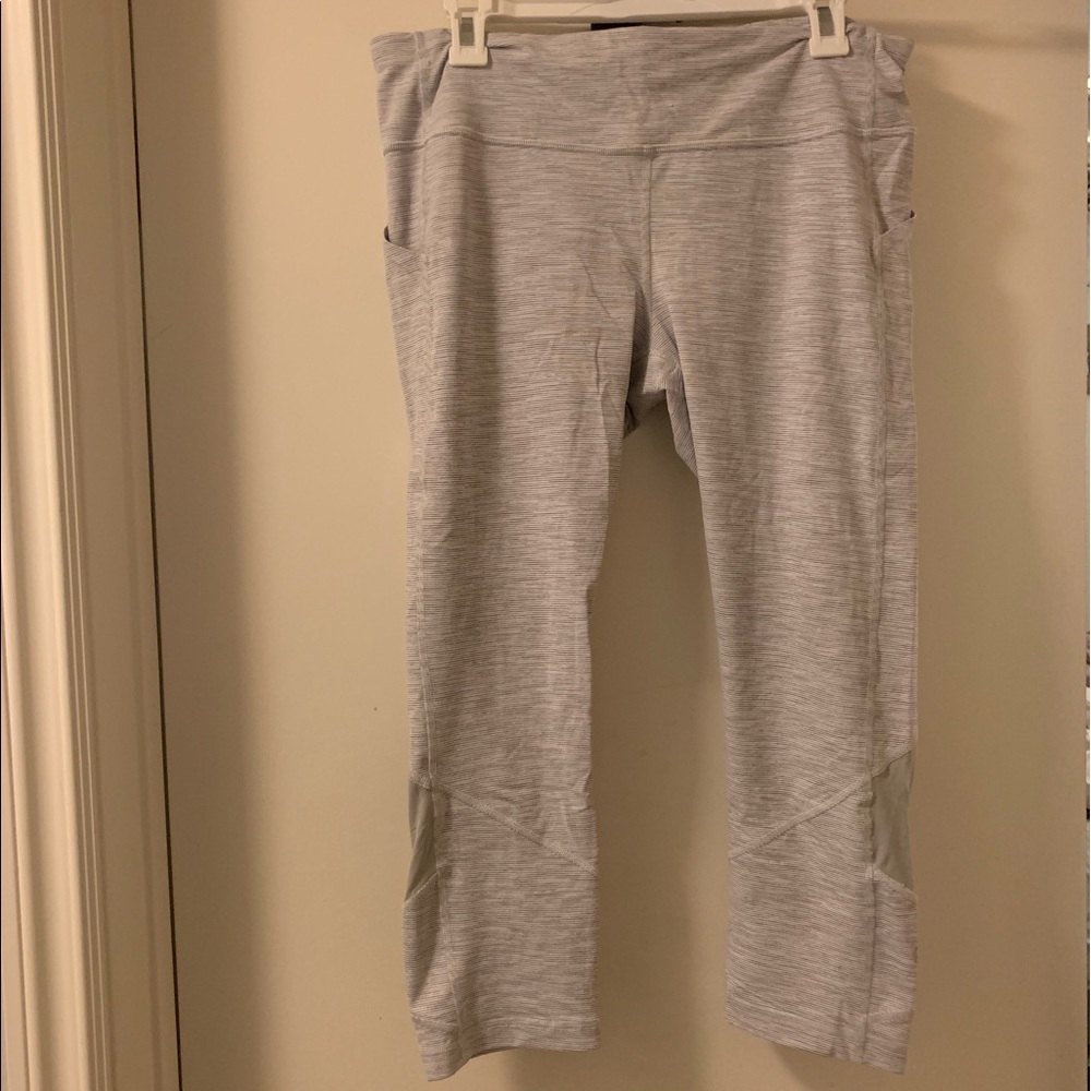 Gray LuluLemon Crop Leggings Size 12